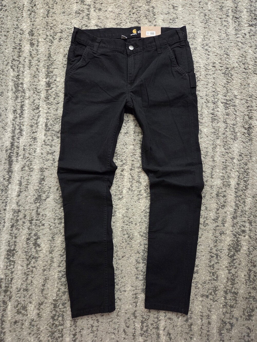 NWT Carhartt Rugged Flex Crawford Slim Fit Skinny Leg Pants Black Women's 8 Reg - Picture 12 of 13